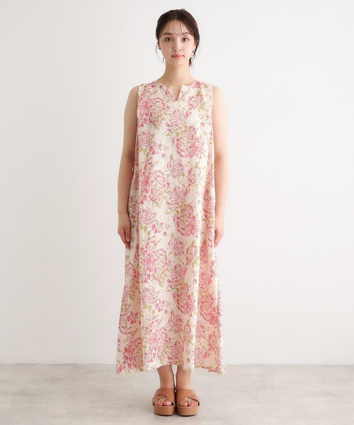 LAURA ASHLEY（ローラアシュレイ） ワンピース 「リネン100％／洗える