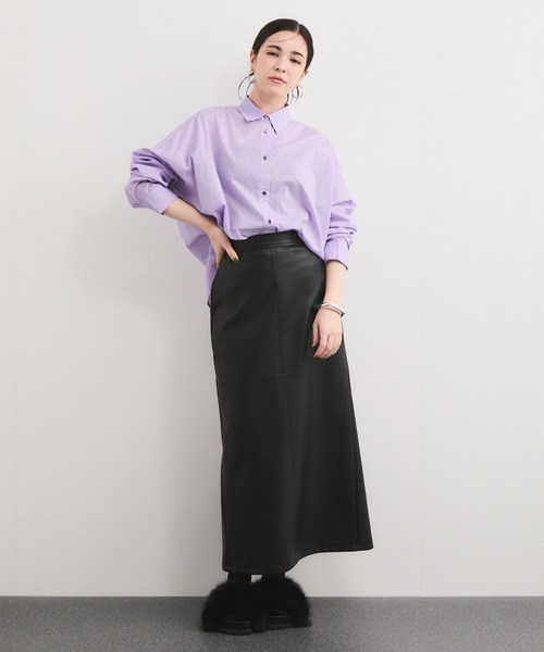 「LE CERCLE par rope'」 長袖シャツ FREE サックスブルー レディース_画像7