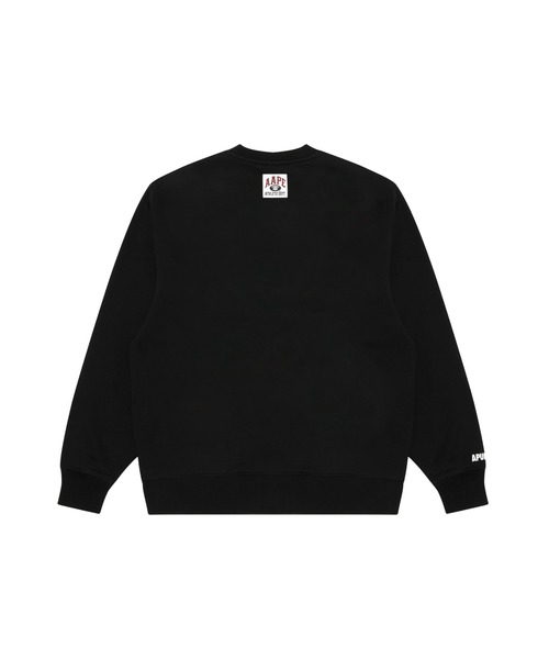 「AAPE BY A BATHING APE」 スウェットカットソー SMALL ブラック メンズ_画像3