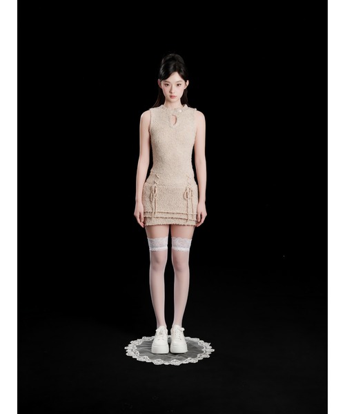 パンツ andwang Frill belt mini pants ANDWANG ワンピース Texture Frill Mini Dress : ZOZOTOWN Yahoo!店