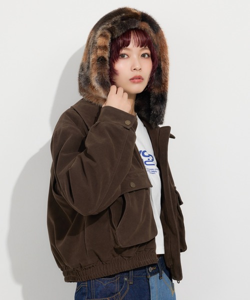 SLY（スライ） ブルゾン アウター WASHED PUFFER SHORT BZ ウォッシュ