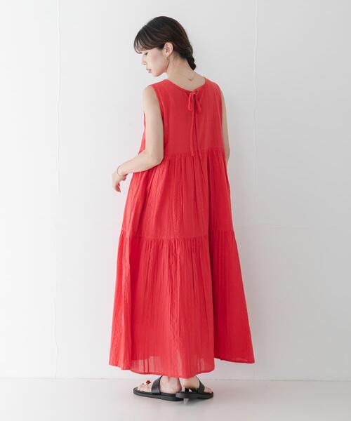 URBAN RESEARCH Sonny Label ワンピース コットンティアードサッカー