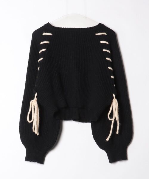 「jouetie」 ニットカーディガン MEDIUM ブラック レディース_画像2