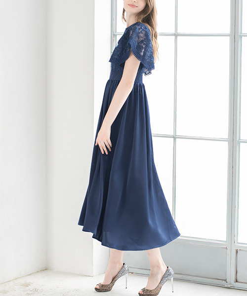 人気絶頂 ドレス レース切替異素材mixのロングフレア結婚式ワンピースドレス Zozotown Paypayモール店 通販 Paypayモール 海外正規品 Www Maxipiso Com Ar