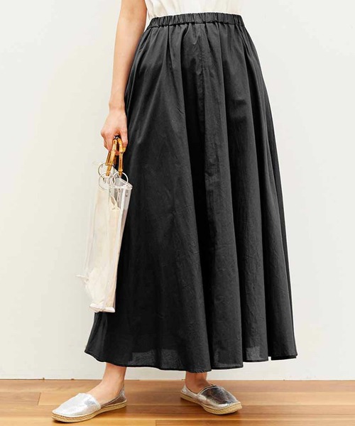 スカート リブ イン コンフォート くぼっち とコラボ いつものコーデをアップデート オールコットンのロングスカート Zozotown Paypayモール店 通販 Paypayモール