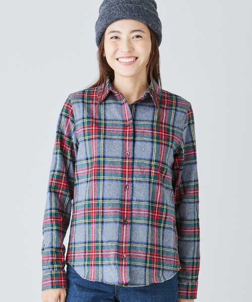 ブラウス シャツ スコッチ・プラッド・フランネル・シャツ ジャパン・フィット レディース L.L.Bean ブラウス シャツ スコッチ・プラッド・フランネル