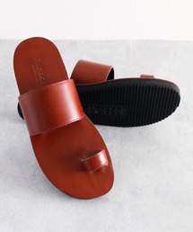 Padrone ブラック トングサンダル PADRONE パドローネ / TONG SANDALS トングレザーサンダル