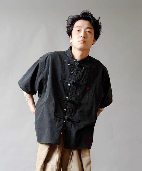 シャツ ブラウス Discovered ディスカバード Rl Custom China Shirts リメイクカスタムチャイナシャツ Dc N Zozotown Paypayモール店 通販 Paypayモール