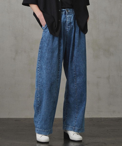 SHAREEF（シャリーフ） ワイドパンツ ジーンズ 6.5oz DENIM WIDE PANTS