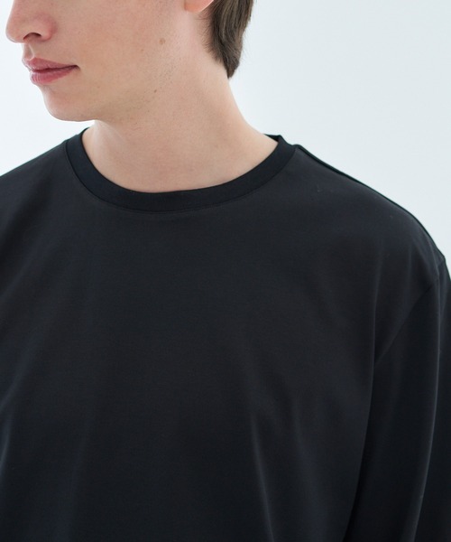 Bristol ロングスリーブカットソー 黒 ESTNATION tシャツ / クルーネックロングスリーブカットソー