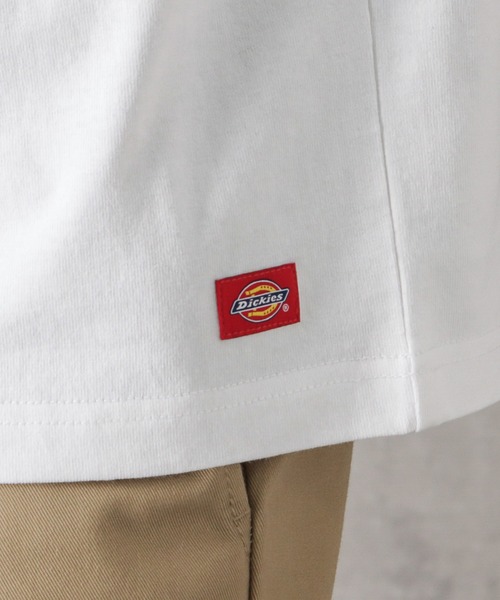 ≪超目玉★12月≫ Dickies tシャツ ポケット付きロゴワッペンロング ディッキーズ パンツ