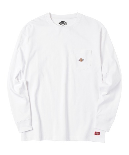 Dickies tシャツ ディッキーズ ポケット付きロゴワッペンロング