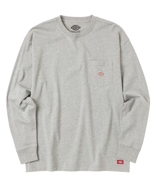 Dickies tシャツ ディッキーズ ポケット付きロゴワッペンロング