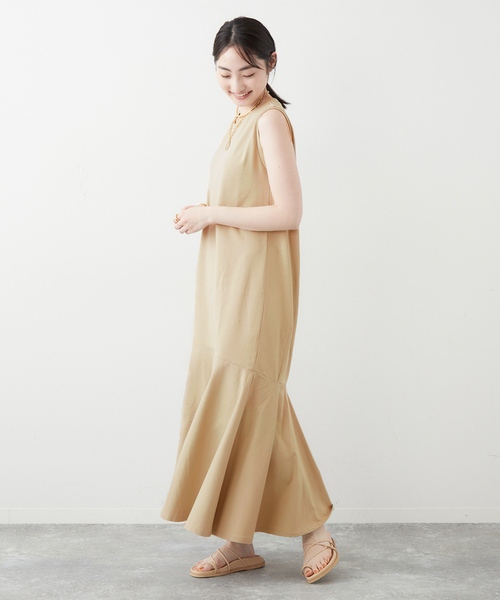 plage ワンピース 「WEB限定追加」 ティアードノースリーブ