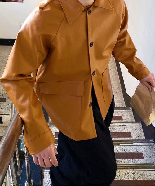 Christian Dior フェイクレザー ボタン付きジャケット Christian Dior フェイクレザー ボタン付きジャケット Christian Dior