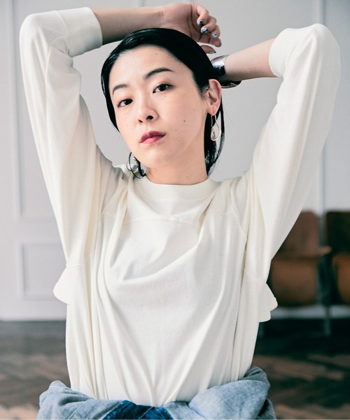 tシャツ 「Women's」Schott×RUMBLE RED/ショット×ランブルレッド/LS FOOTBALL T-SHIRT/フットボールTシャツ Schott N.Y.C tシャツ 「Women's」Schott×RUMBLE RED/ショット