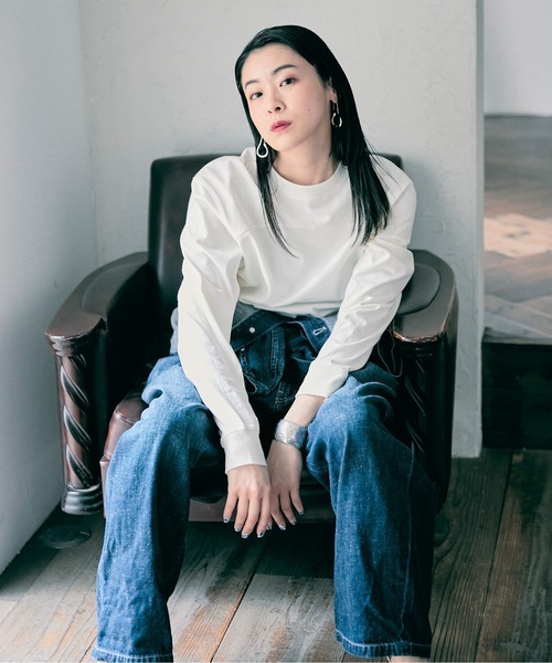 tシャツ 「Women's」Schott×RUMBLE RED/ショット×ランブルレッド/LS FOOTBALL T-SHIRT/フットボールTシャツ Schott N.Y.C tシャツ 「Women's」Schott×RUMBLE RED/ショット