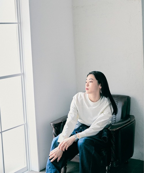 tシャツ 「Women's」Schott×RUMBLE RED/ショット×ランブルレッド/LS FOOTBALL T-SHIRT/フットボールTシャツ Schott N.Y.C tシャツ 「Women's」Schott×RUMBLE RED/ショット