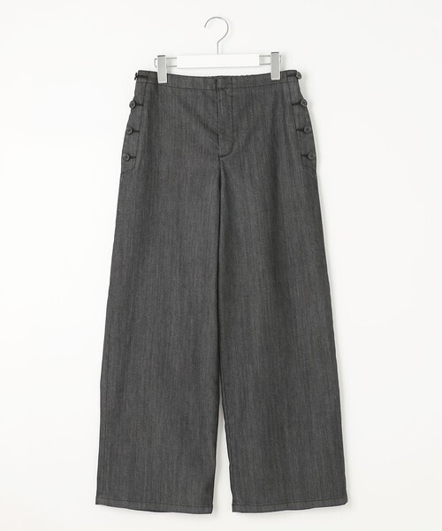 ジーンズ デニム デニムパンツ 「洗える」T/C DENIM セミワイド
