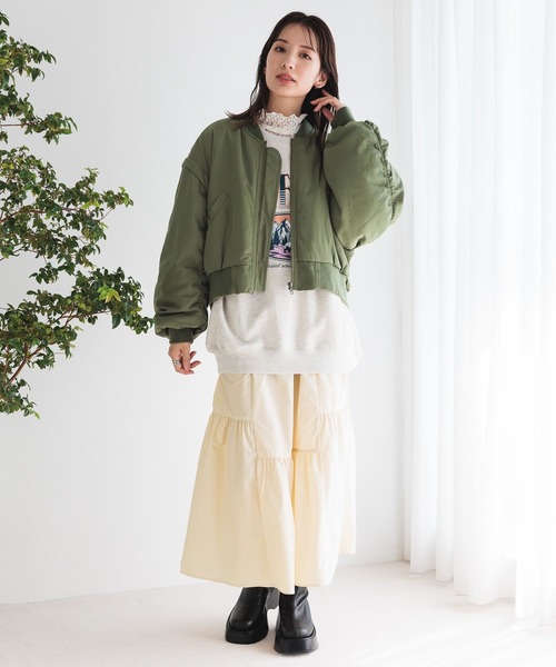 LEPSIM（レプシィム） ma1 ma-1 2WAYショートMA1 183966 レディース