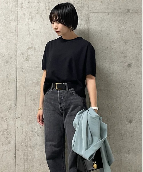 Mila Owen - ミラオーウェン 半袖ニット 0サイズ Mila Owen 「Mila Owen」 半袖ニット 0 グリーン レディース