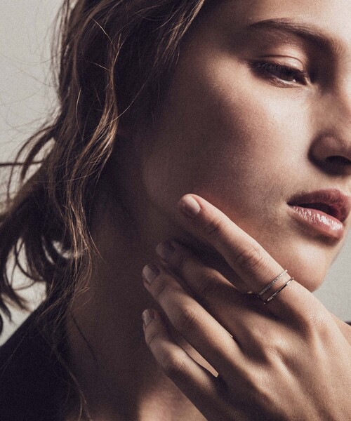 ete bijoux（エテ ビジュー） 指輪 リング PT900 パーティクル ダブル