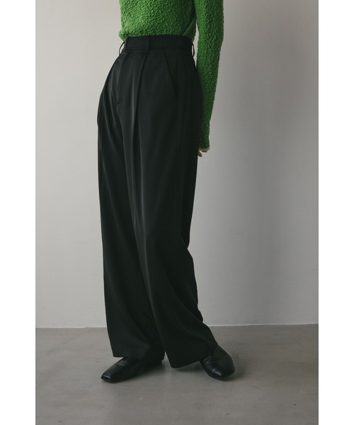STYLEMIXER パンツ マットサテンタックパンツ レディース : ZOZOTOWN