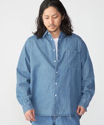 シャツ SHIPS: 6.5oz ウォッシュド デニム レギュラーカラー 長袖 シャツ メンズ｜ZOZOTOWN Yahoo!店