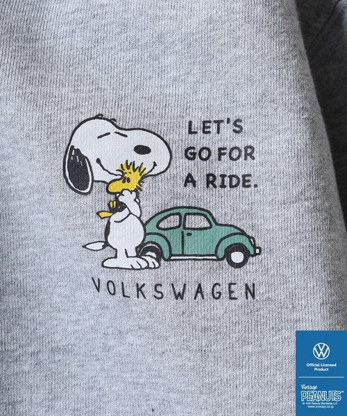 パーカー PEANUTS×Volks wagen プリントフルジップパーカー キッズ 子供服 男の子 女の子の画像
