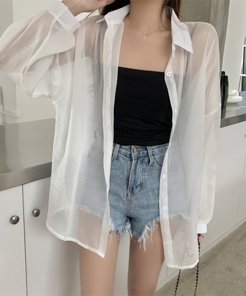 【美品】IENA ボリュームスリーブ シアー ブラウス とろみ オーバーサイズ 美品】IENA ボリュームスリーブ シアー ブラウス とろみ
