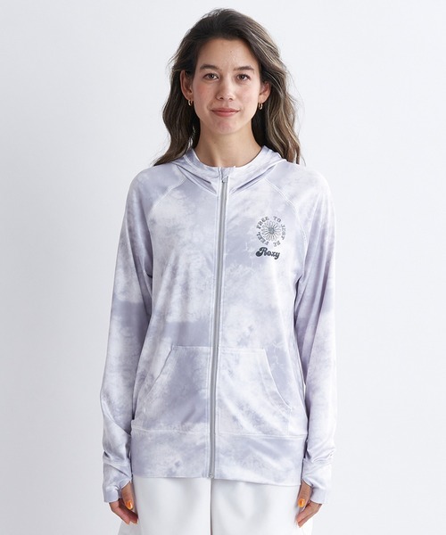 ラッシュガード ROXY ラッシュガード FEEL FREE ZIP RASH/ロキシージップアップ