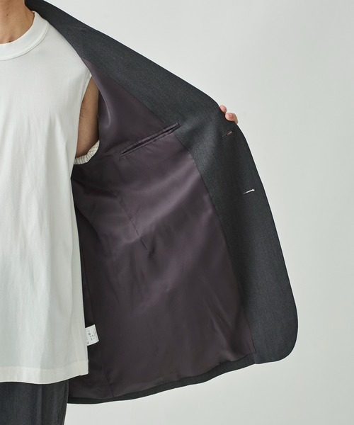Uru テーラードジャケット 17FUJ09 URU ジャケット テーラードジャケット 2 BUTTON JACKET メンズ