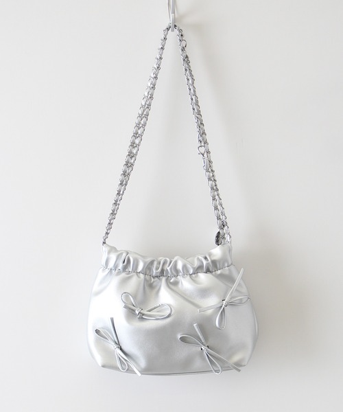 リボンチェーン　バッグ SpRay ショルダーバッグ バッグ リボンチェーン BAG