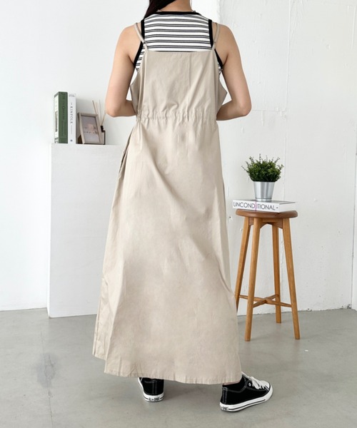 CLEA ワンピース フロントジップナイロンキャミワンピース : ZOZOTOWN