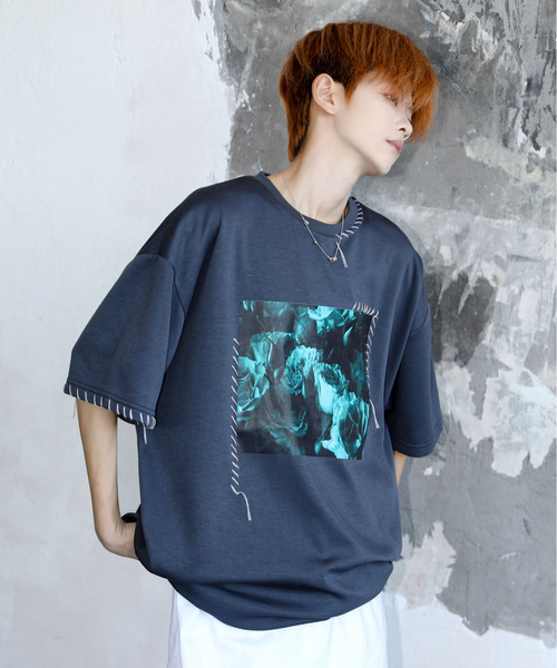 9/4終了★BABYL Tシャツ 5枚セット★バラ売り可能 NEOS（KOKUYO） tシャツ 「neos」ルーズシルエット ローズ 薔薇 フォト