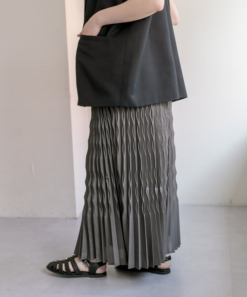 スカート ダイヤプリーツスカート「SUM1 STYLE(スミスタイル 
