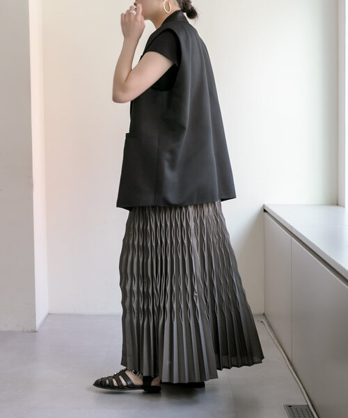スカート ダイヤプリーツスカート「SUM1 STYLE(スミスタイル 