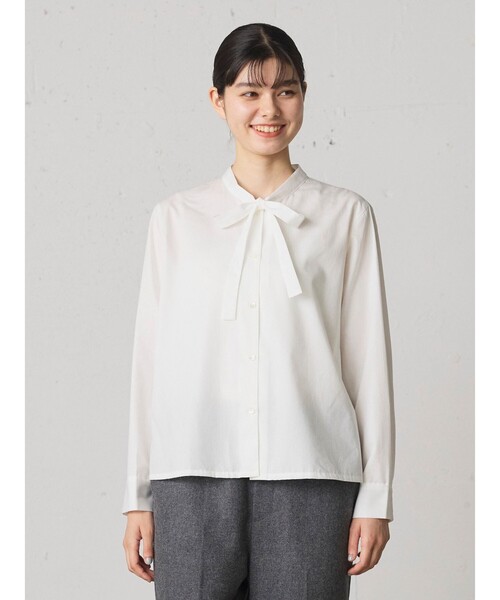 ブラウス シャツ MidiUmi タイショートシャツ レディース MidiUmi ブラウス シャツ タイショートシャツ レディース