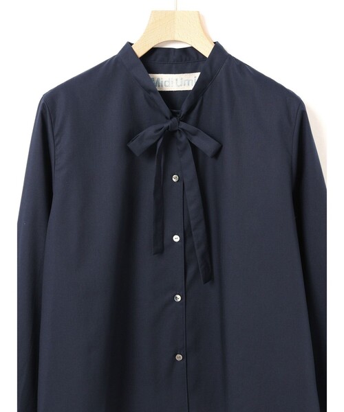 ブラウス シャツ MidiUmi タイショートシャツ レディース MidiUmi ブラウス シャツ タイショートシャツ レディース