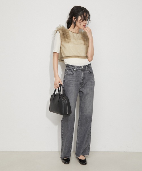 ADAM ET ROPE'（アダムエロペ） tシャツ 「サステナブル」チュール