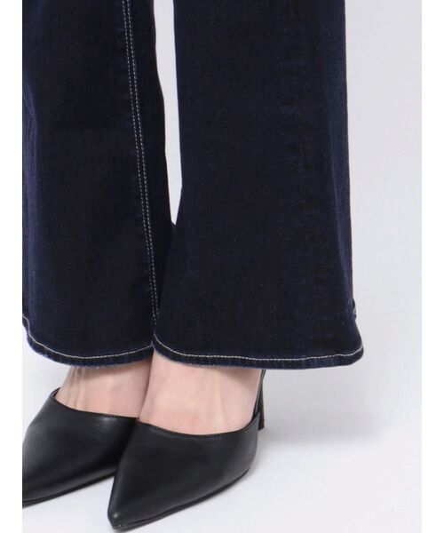 花さま専用⭐︎ DIANTE ⭐︎ ハイウエスト ブラックダメージパンツ セール】ハイウエストthigh highダメージデニムパンツ（デニム