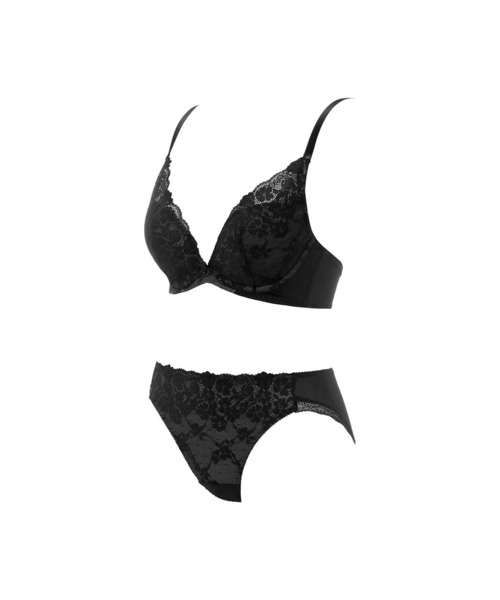 mivera& マジェスティッククイーンブラ ショーツ　セット　BLACK 7/8新作!Majestic Queen Bra マジェスティッククイーンブラ
