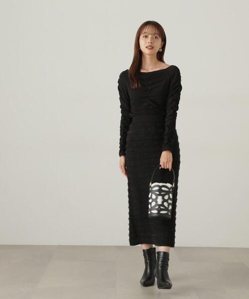 新品PROPORTION BODY DRESSINGラメツイードジレ PROPORTION BODY DRESSING ベルト付きペプラムツイードジレ