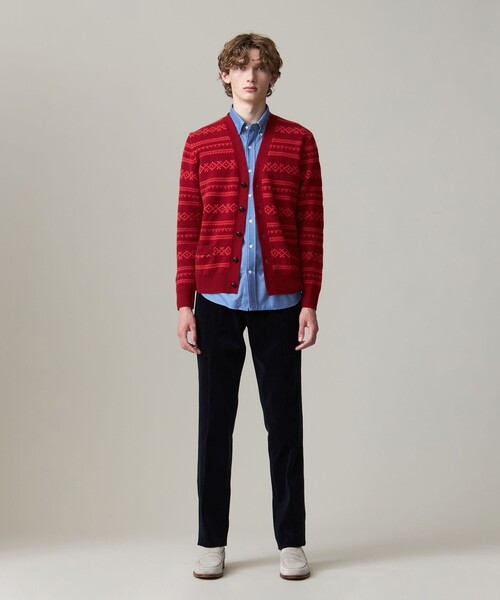 J.PRESS（J.プレス） カーディガン 「Cash Lamb's Wool」フェアアイル