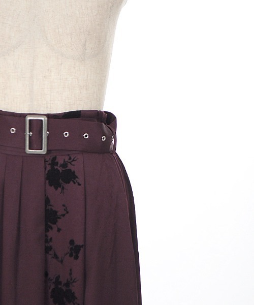 axes femme（アクシーズ ファム） スカート フラワーフロッキー切替