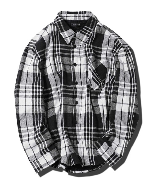 JIGGYS SHOP（ジギーズショップ） シャツ 裏ボアネルチェックシャツ