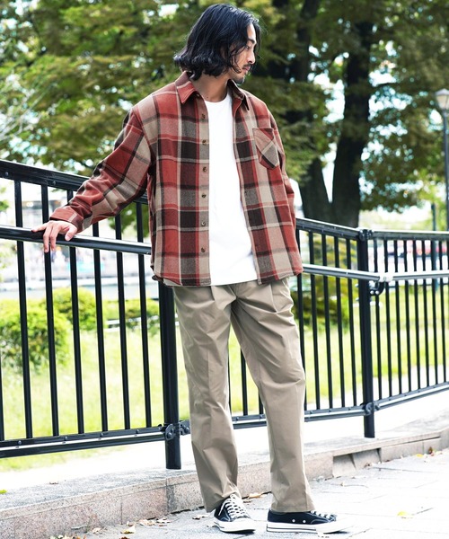 JIGGYS SHOP（ジギーズショップ） シャツ 裏ボアネルチェックシャツ