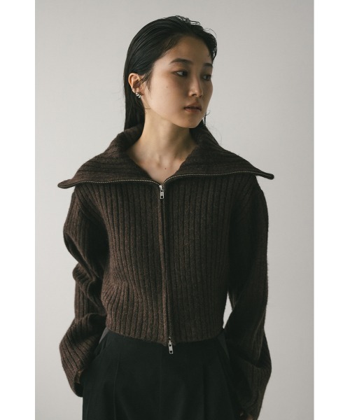 STYLEMIXER ビッグカラージップショートニット STYLEMIXER | ビッグカラージップショートニット (ニット