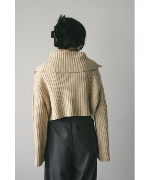 STYLEMIXER（スタイルミキサー） ニット セーター ビッグカラージップ