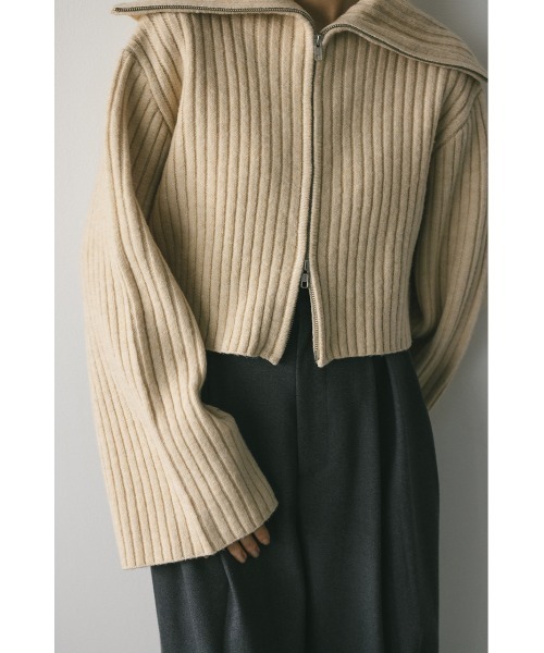 ショートイージーニットジレ ショートイージーニットジレ